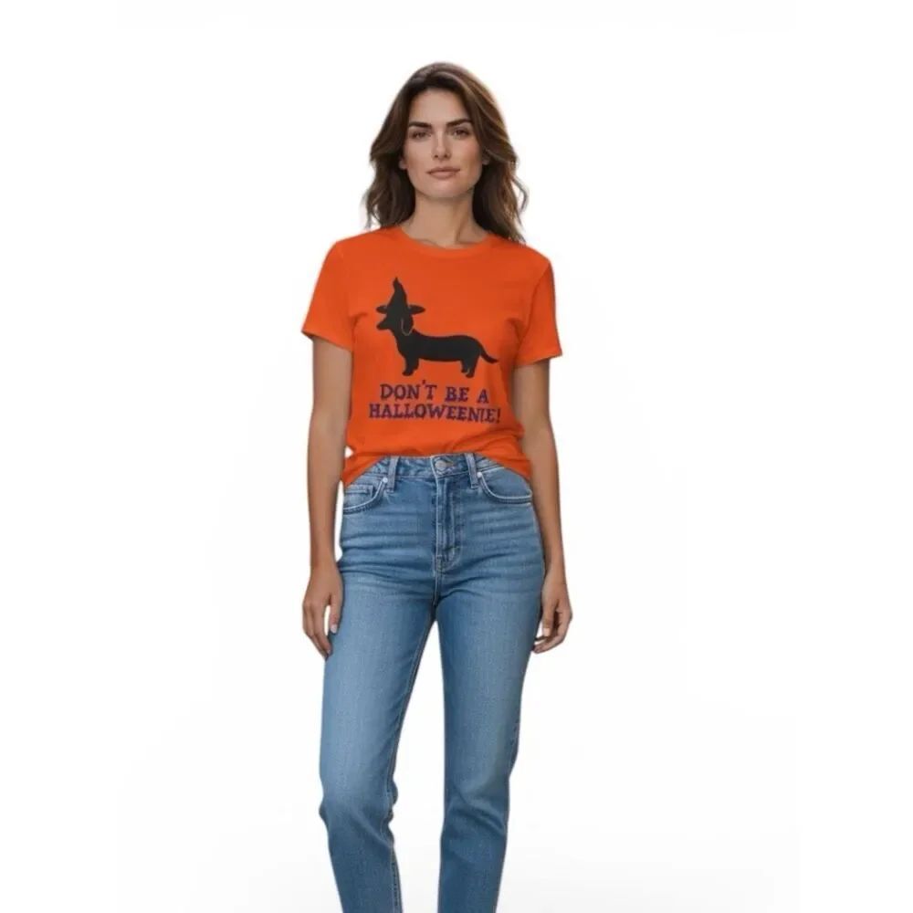Don’t Be A Halloweenie Retro Custom T Shirt M